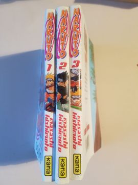 lot de mangas Naruto tomes 1 à 3