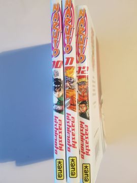 lot de mangas Naruto tomes 10 à 12